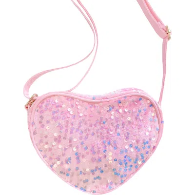 Bits & Bows Kids'  Sparkle Girls' Heart Purse In Pink