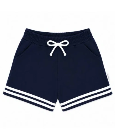 Bits & Bows Kids'  Striped Shorts In Blue