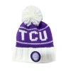 Bits & Bows Tcu Bobble Hat In Purple