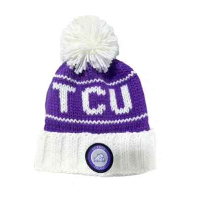 Bits & Bows Kids'  Tcu Bobble Hat In Purple