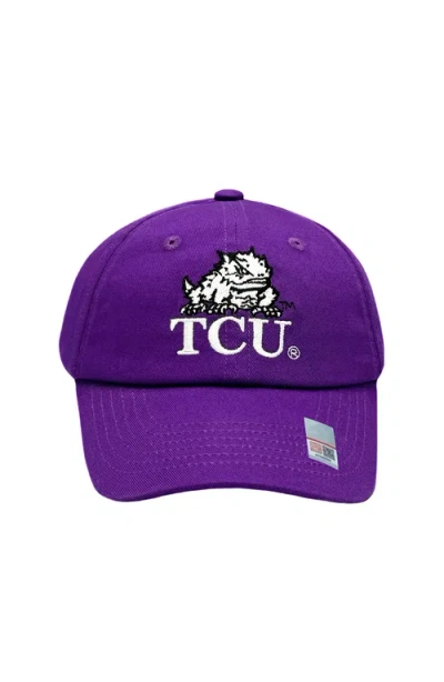 Bits & Bows Babies'  Tcu Horned Frogs Baseball Hat In Purple
