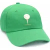 Bits & Bows Tee Time Baseball Hat In Green