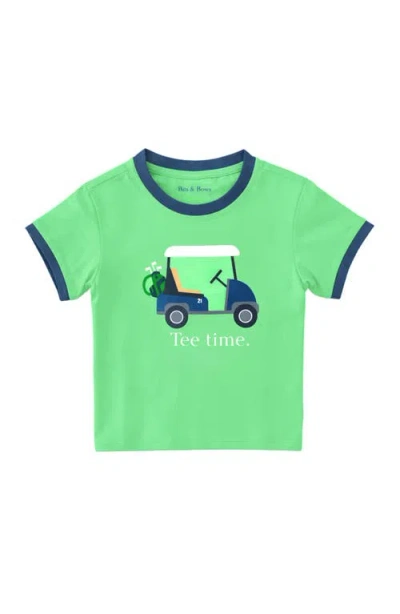 Bits & Bows Kids'  Tee Time T-shirt In Green