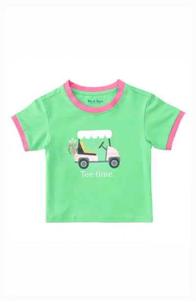 Bits & Bows Kids'  Tee Time T-shirt In Green