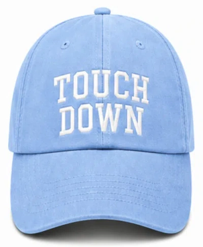 Bits & Bows Kids'  Touch Down Baseball Hat In Blue