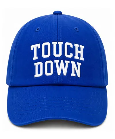 Bits & Bows Kids'  Touch Down Baseball Hat In Blue