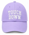 Bits & Bows Touch Down Bow Baseball Hat In Purple