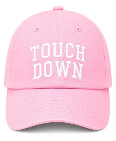 Bits & Bows Kids'  Touch Down Bow Baseball Hat In Red