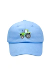 Bits & Bows Tractor Twill Baseball Hat In Blue