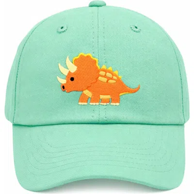 Bits & Bows Kids'  Triceratops Baseball Hat In Blue