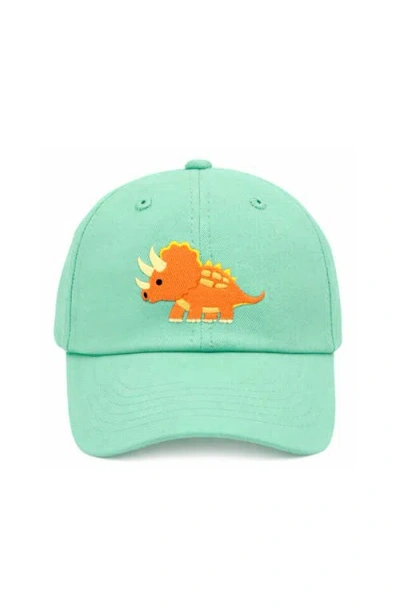Bits & Bows Babies'  Triceratops Baseball Hat In Green