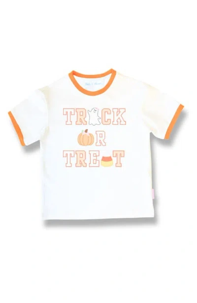 Bits & Bows Kids'  Trick-or-treat Halloween Bow T-shirt In Multi