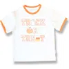 Bits & Bows Trick-or-treat Halloween Bow T-shirt In Multi