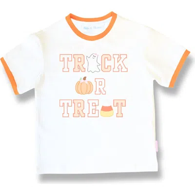 Bits & Bows Babies'  Trick-or-treat Halloween Bow T-shirt In Multi