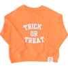 Bits & Bows Trick-or-treat Halloween Sweatshirt In Orange