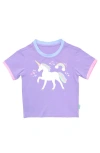 Bits & Bows Unicorn Sparkle T-shirt In Purple
