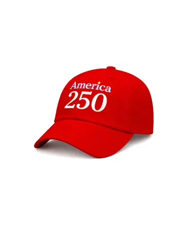 Bits & Bows Unisex America 250th Baseball Hat - Baby, Little Kid, Big Kid In Red