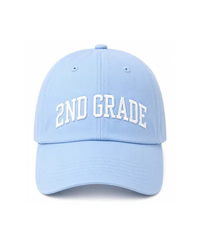 Bits & Bows Kids' Unisex Back-to-school 2nd Grade Baseball Hat In Blue