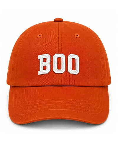 Bits & Bows Kids' Unisex Boo Baseball Hat In Orange