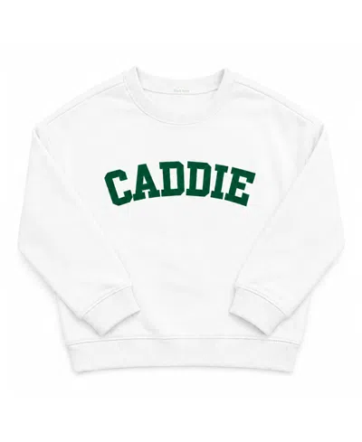 Bits & Bows Unisex Caddie Crewneck Sweatshirt - Baby, Little Kid, Big Kid In White