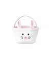 Bits & Bows Kids' Unisex Easter Bitty Bunny Basket In Pink