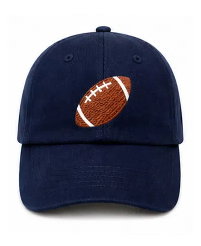 Bits & Bows Kids' Unisex Football Baseball Hat In Blue