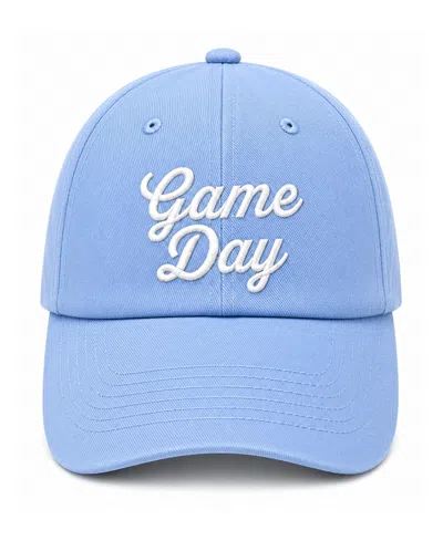 Bits & Bows Unisex Game Day Baseball Hat In Blue