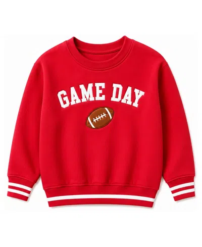 Bits & Bows Unisex Game Day Crewneck Sweatshirt - Baby, Little Kid, Big Kid In Red