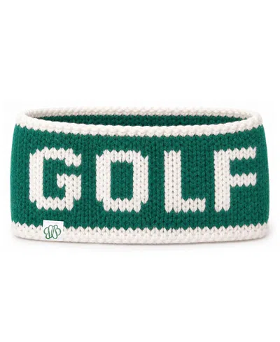Bits & Bows Kids' Unisex Knit Golf Headband In Green