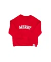 Bits & Bows Merry Sweatshirt In Red