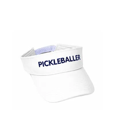 Bits & Bows Kids' Unisex Pickleballer Visor In White