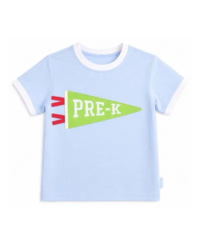 Bits & Bows Unisex Pre-k Crewneck Tee - Little Kid In Blue