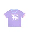 Bits & Bows Unisex Reindeer Games Crewneck Long Sleeve T-shirt - Little Kid, Big Kid In Purple