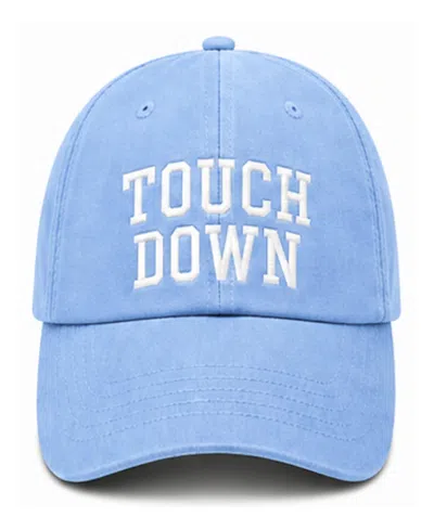 Bits & Bows Kids' Unisex Touch Down Baseball Hat In Blue