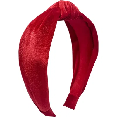 Bits & Bows Kids'  Velvet Headband In Red
