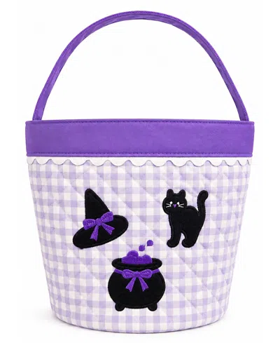 Bits & Bows Kids' Witching Hour Trick-or-treat Halloween Tote In Purple