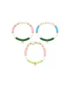 Bits & Bows Bracelet Set In Multi
