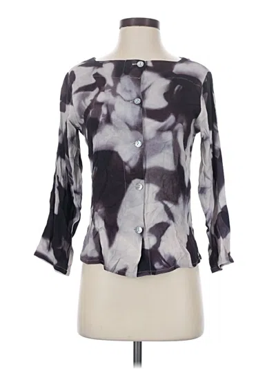 Pre-owned Bitte Kai Rand 3/4 Sleeve Blouse In Gray