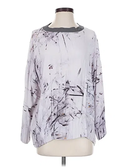 Pre-owned Bitte Kai Rand 3/4 Sleeve Blouse In Gray