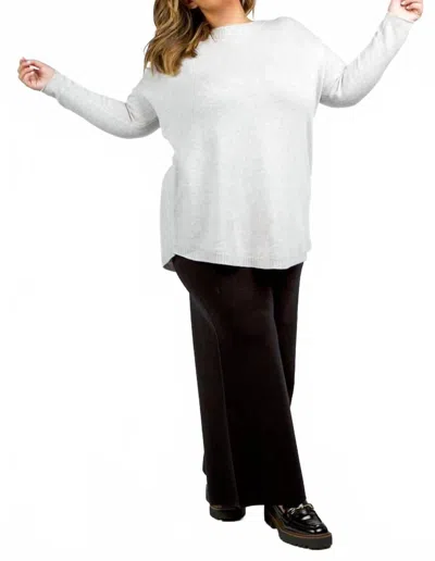 Bitte Kai Rand Cocoon Wool Blend Oversize Blouse - Plus In Lunar Rock In White
