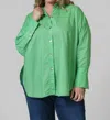 Bitte Kai Rand Core Cotton Shirt - Plus In Emerald Green