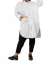Bitte Kai Rand Core Cotton Shirt Dress In White In Gray
