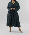 Bitte Kai Rand Crepe Flounce Dress - Plus In Black In Black