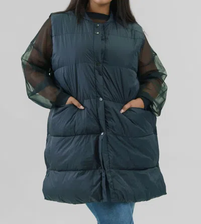 Bitte Kai Rand Feather Down Vest In Black In Green