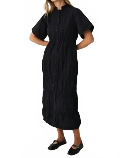 Bitte Kai Rand Fukkura Midi Dress In Black