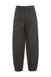 Bitte Kai Rand Jacquard Stretch Pants In Deep Forest In Black