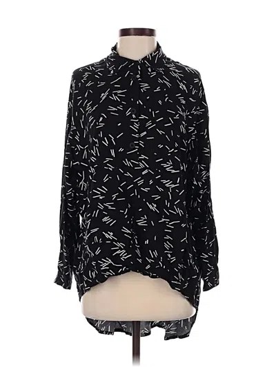 Pre-owned Bitte Kai Rand Long Sleeve Blouse In Black