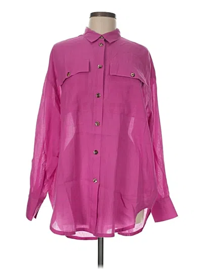Pre-owned Bitte Kai Rand Long Sleeve Blouse In Pink