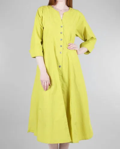 Bitte Kai Rand Princess Seam Sally Dress In Citronelle In Yellow