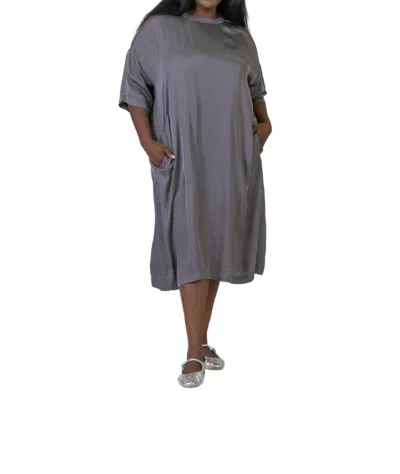 Bitte Kai Rand Sunlight Sheen Dress In Steel In Gray